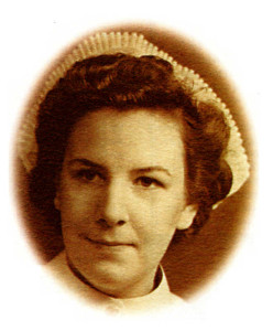 Christine Bress during her early nursing years.