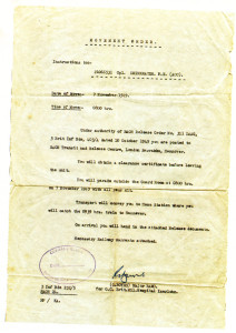 Further documentation for that movement order of November 7 1949.