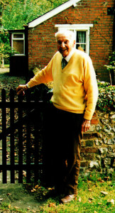 Hilary Austen’s father, RegDuggin, on his 88th birthday.