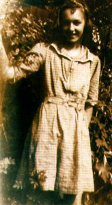 Violet Simpson as a child (above), and her Gran (far left), who had a cure for everything!
