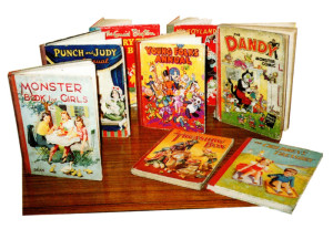 More treasures- including the Dandy Monster Comic (as the popular annuals were once called), more from that great children’s author Enid Blyton and a Punch & Judy Annual.