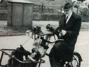 The scissor grinder with machinery powered by pedals was once a familar sight all over Britain. This is one of a unique collection of 200 old photographs taken in Norwich by Cliff Richard Temple during his long life in the area and featured in a new book from the Chalford Archive Photographs series on the Norfolk city (£8.99).