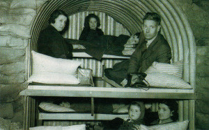 It was surprising how many could fit into an air-raid shelter!