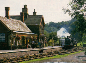 The delight of a British country station of yesteryear - once so familiar to Ronald Whitehead. This one at Highley on the Severn Valley Railway has been preserved just as it was.