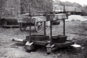 This is the kind of cider press that was used in the old days.