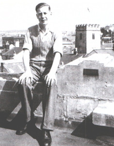 Pat Honey on the roof of the Odeon near the mighty rectifier room. 