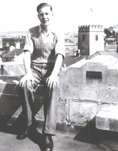 Pat Honey on the roof of the Odeon near the mighty rectifier room.