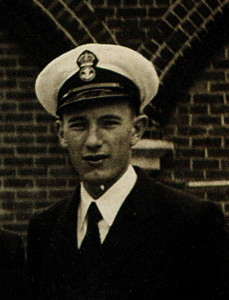All shipshape, Eddie is pictured having just passed his trade test in July, 1955, at Victoria Barracks Portsmouth.