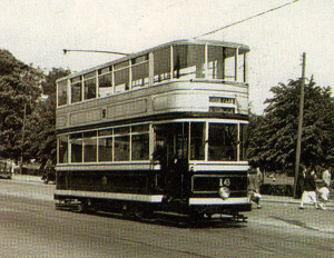 Another long-ago Sheffield tram scene - this time showing Millhouses Park.