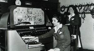 “Morning, Campers!”Mary-Rose Benton prepares to relay information to holiday­makersfrom Filey’s Radio Butlin. The camp on the Yorkshire coast was closed some time ago and is awaiting development plans.