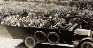 The trip in the char-a-banc to Torquay with Gwen seated next to the driver.