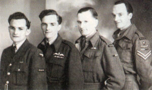 Four of Kathleen Hawkins’ brothers serving in the Second World War - from left Kenneth, Dennis, Howard and Roy.