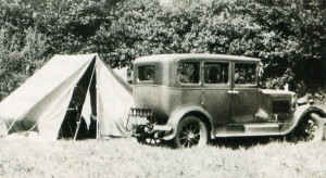 Happy days remembered as the faithful Morris Cowley stands at a camping site in 1933.
