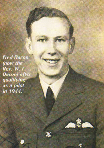 Fred Bacon 1 (now the Rev. W. F. Bacon) after qualifying as a pilot in 1944.