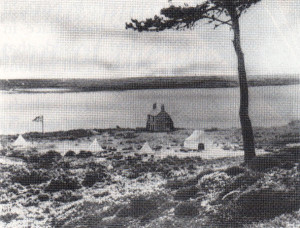 Brownsea Island, the site of the first experimental camp.