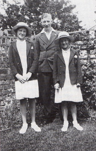 Easter was always a time for being spick and span, as demonstrated by the writer (on the left) and her brother and sister - ‘the trouble-makers’ as their Mum called them.