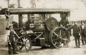A family-owned traction engine depicting two brothers of Sally Jobson’s paternal grandfather.