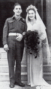 Dorothy on her wedding day. Do any readers know what happened to her?