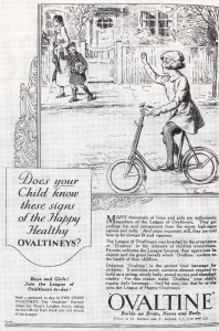 This Ovaltine/Ovaltineys advertisement dates back to 1936.