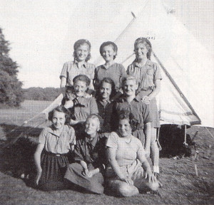 The Girl Guide camp at Finchdean in August, 1950.