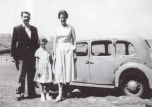 A trip to Scarborough in the old Austin, COH 74, in 1957.