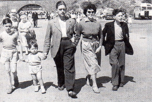 .. .and the family’s first seaside outing afterwards.