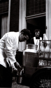 In the days when milk wasn't always in the bottles, the milkman carefully measured your pint.
