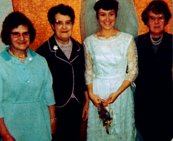 From left to right: Aunty Helen, Aunty Clara, Gwenda and Aunty Lena