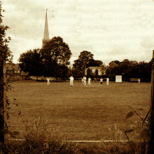 The epitome of an English summer, a village cricket match gets underway