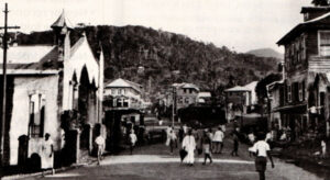 Regent Road, Freetown, in the 1940s.
