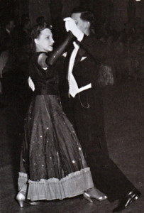 Dancing the Lola Tango with Doris in 1950.
