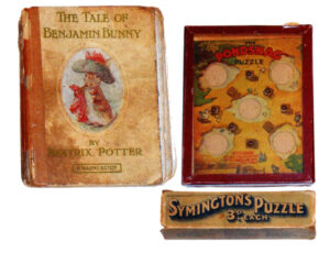 Toys and books, courtesy of the Red Cross