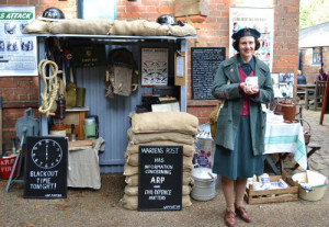 An ARP Warden has a quick cuppa